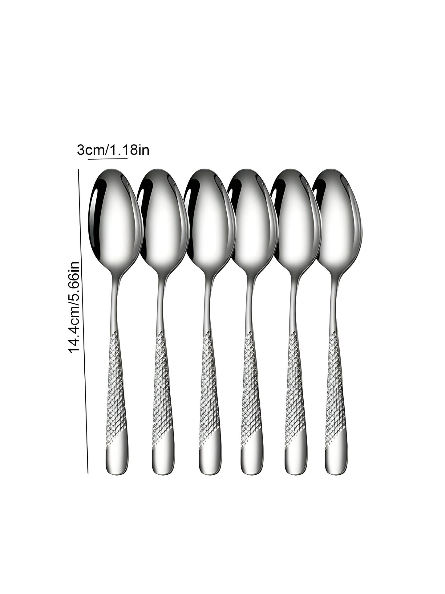 Minimalist Textured Stainless Steel Cutlery Set