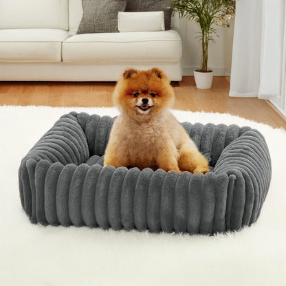 Orthopedic Pet Bed with Bolstered Sides