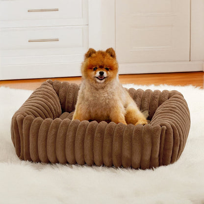 Orthopedic Pet Bed with Bolstered Sides