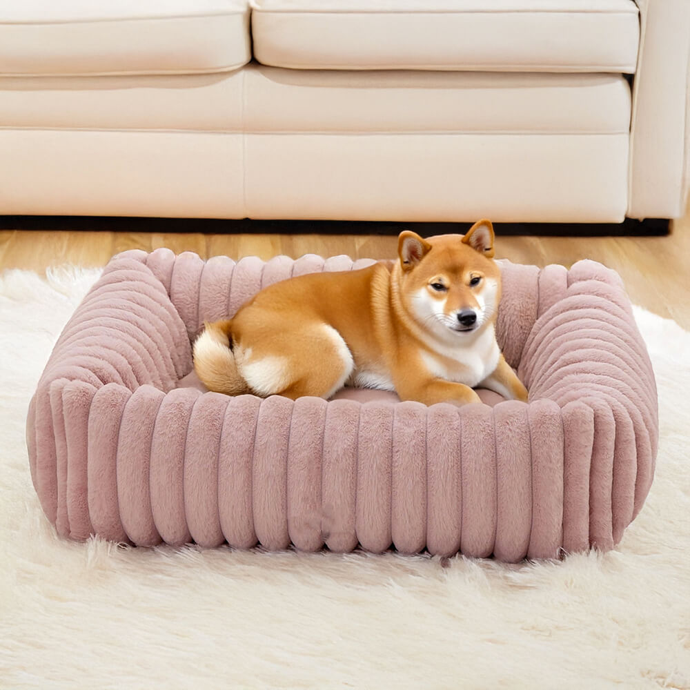 Orthopedic Pet Bed with Bolstered Sides