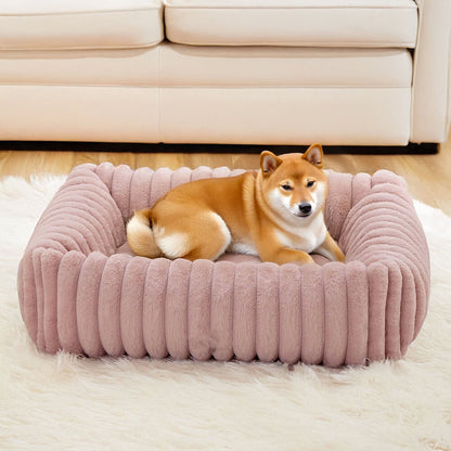 Orthopedic Pet Bed with Bolstered Sides