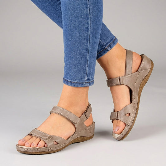 Adjustable Strap Orthopedic Open Toe Comfort Sandals for Women – Supportive & Comfortable