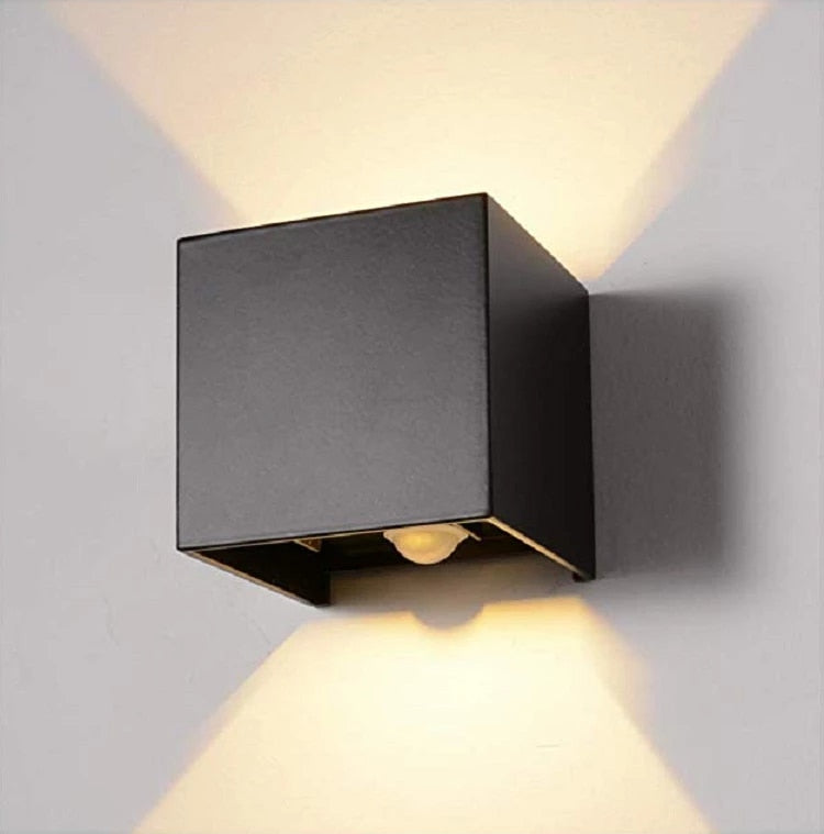 Minimalist Wall Light with Sensor and Dual Emission
