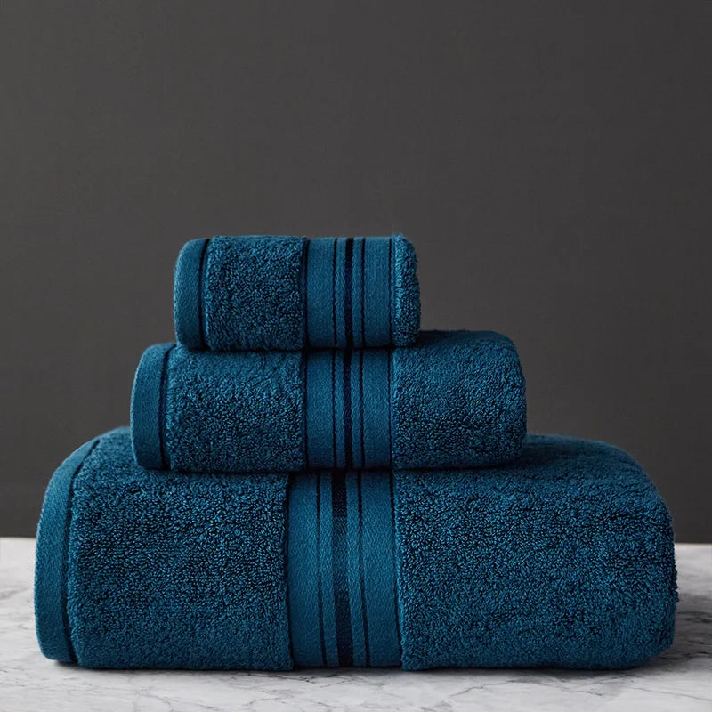 Egyptian Cotton Towel Set With Plush Texture