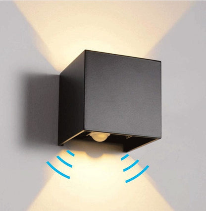Minimalist Wall Light with Sensor and Dual Emission
