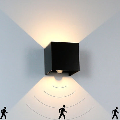 Minimalist Wall Light with Sensor and Dual Emission