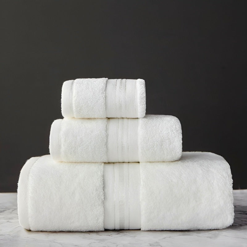 Egyptian Cotton Towel Set With Plush Texture