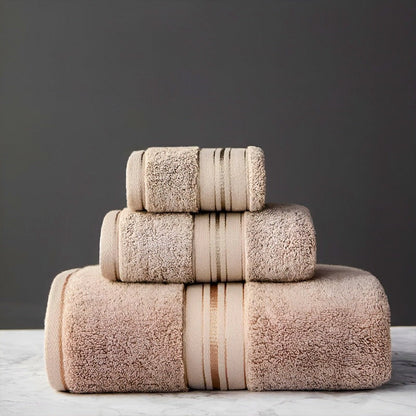 Egyptian Cotton Towel Set With Plush Texture