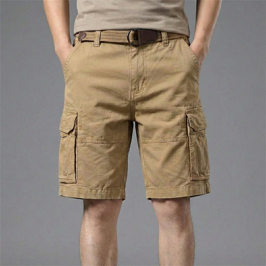 Relaxed Fit Belted Cargo Shorts for Men – Casual Comfort & Utility