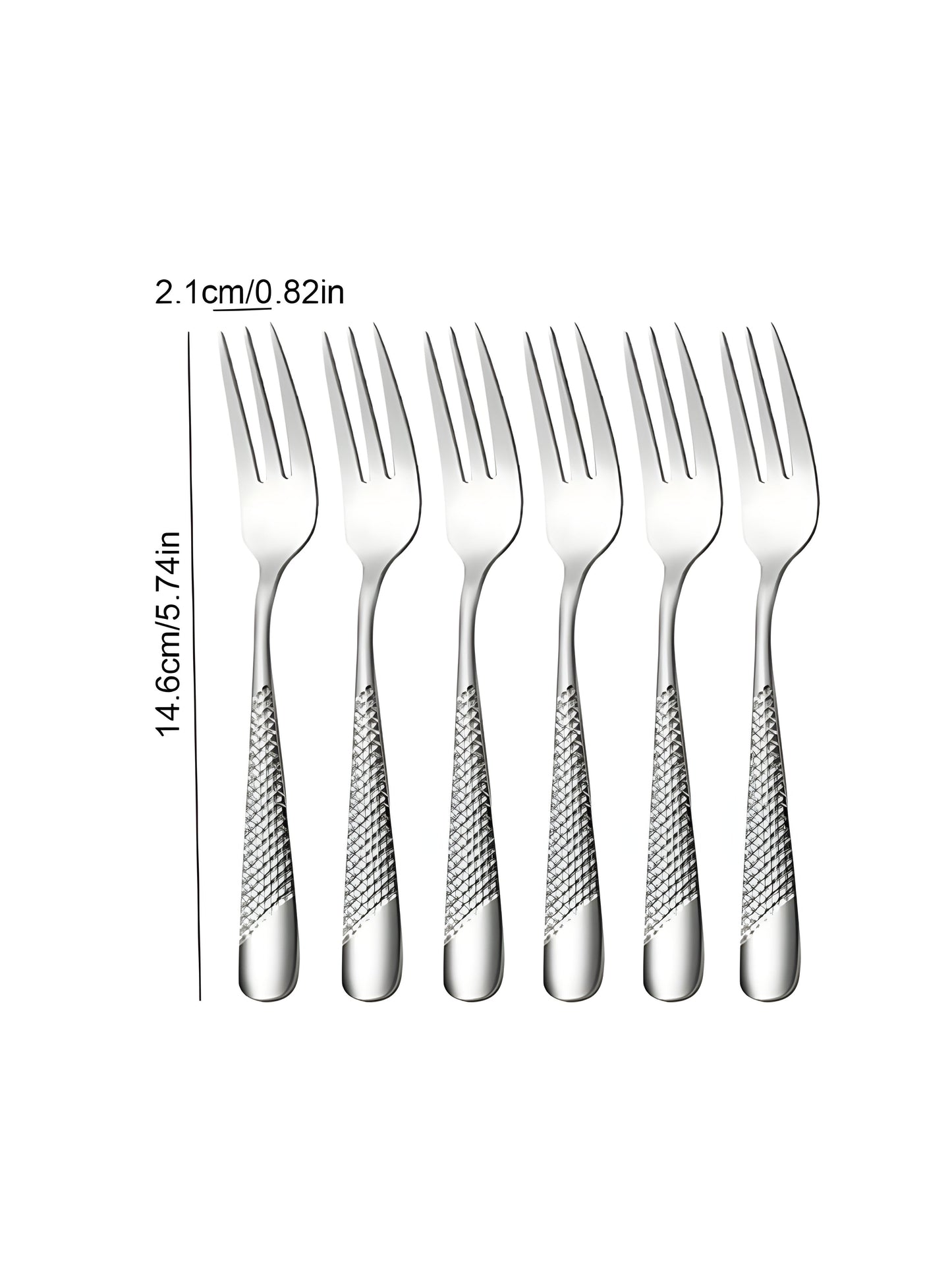 Minimalist Textured Stainless Steel Cutlery Set