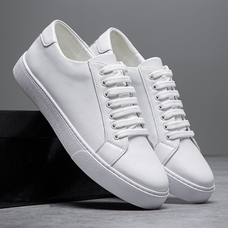 Oscar Classic Silhouette Low-Top Sneakers | Lace-Up Solid Burnished Sneakers