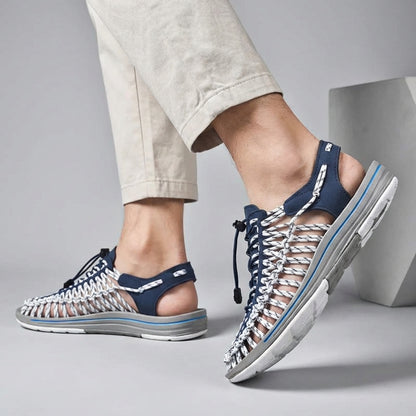 Braided Bungee Sport Sandals for Men – Orthopedic Comfort & Support