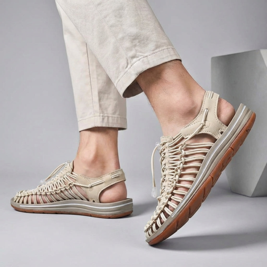 Braided Bungee Sport Sandals for Men – Orthopedic Comfort & Support