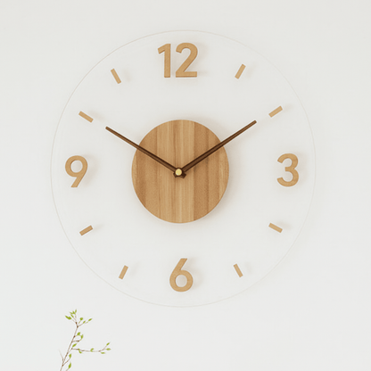 Scandinavian Wooden Minimalist Wall Clock