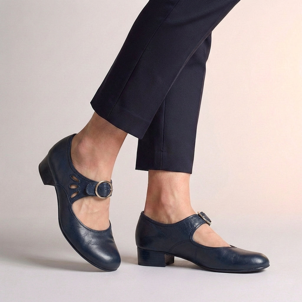 Orthopedic Buckle Strap Mary Jane Shoes for Women – Supportive Comfort & Style