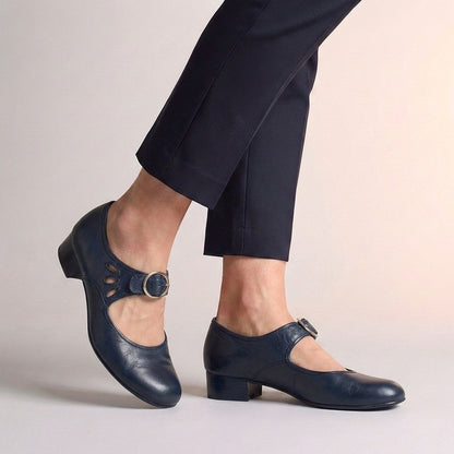 Orthopedic Buckle Strap Mary Jane Shoes for Women – Supportive Comfort & Style