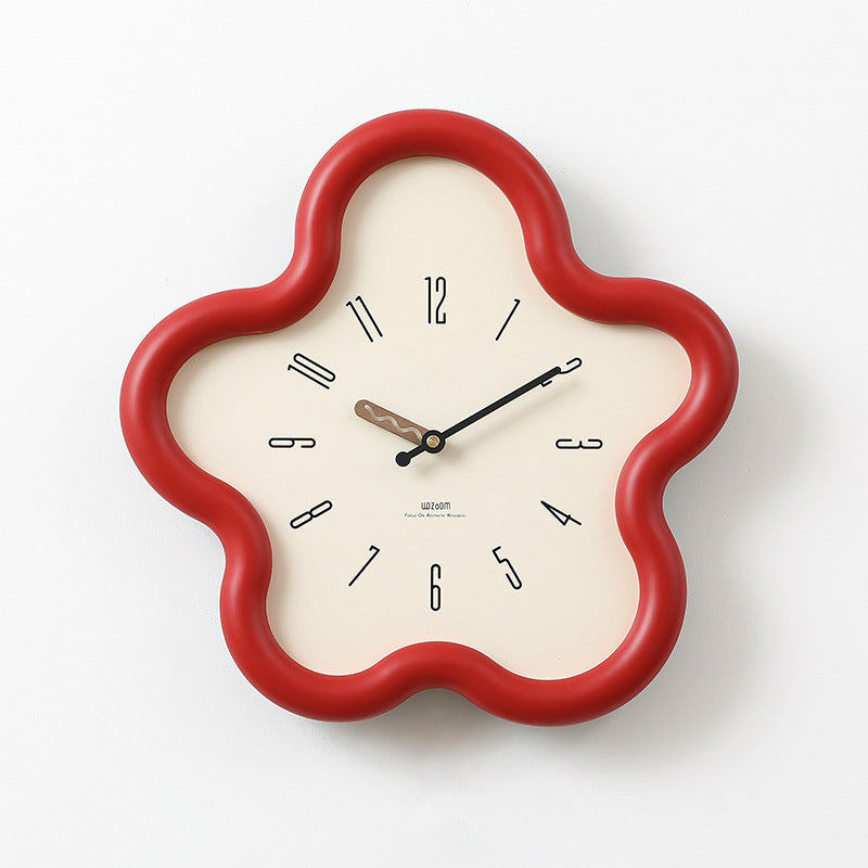 Modern Abstract Floral Wall Clock