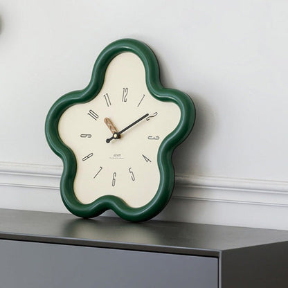 Modern Abstract Floral Wall Clock