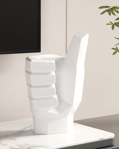 Modern Geometric Resin Sculpture