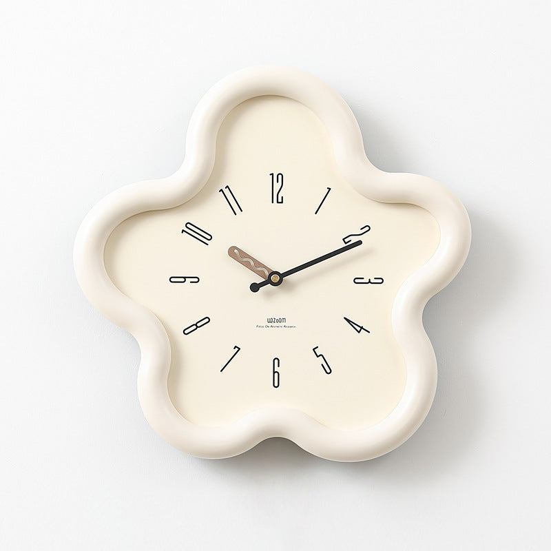 Modern Abstract Floral Wall Clock