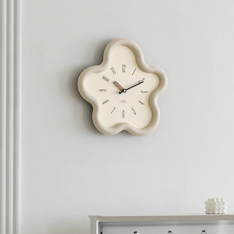 Modern Abstract Floral Wall Clock