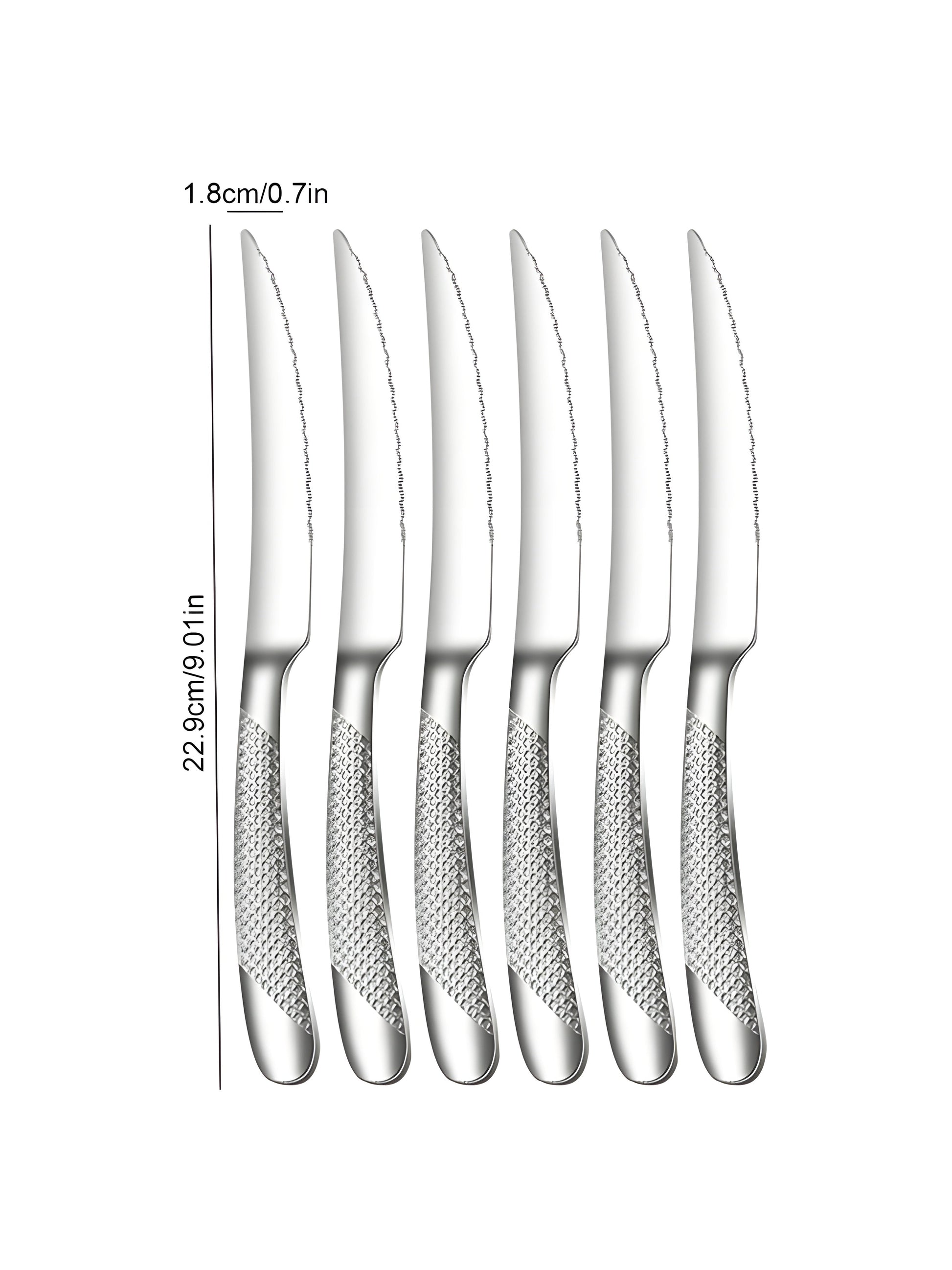Minimalist Textured Stainless Steel Cutlery Set