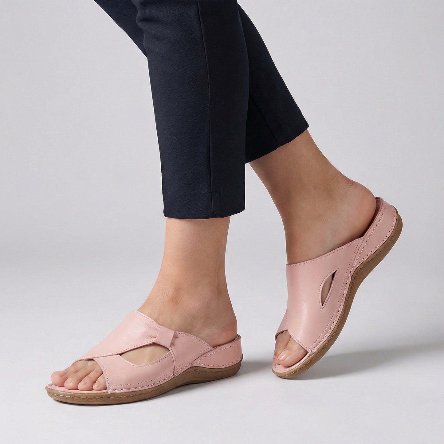 Orthopedic Open Toe Slip-On Sandals for Women – Supportive & Stylish Comfort