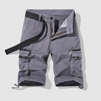 Relaxed Fit Knee-Length Cargo Shorts for Men – Functional & Comfortable Design