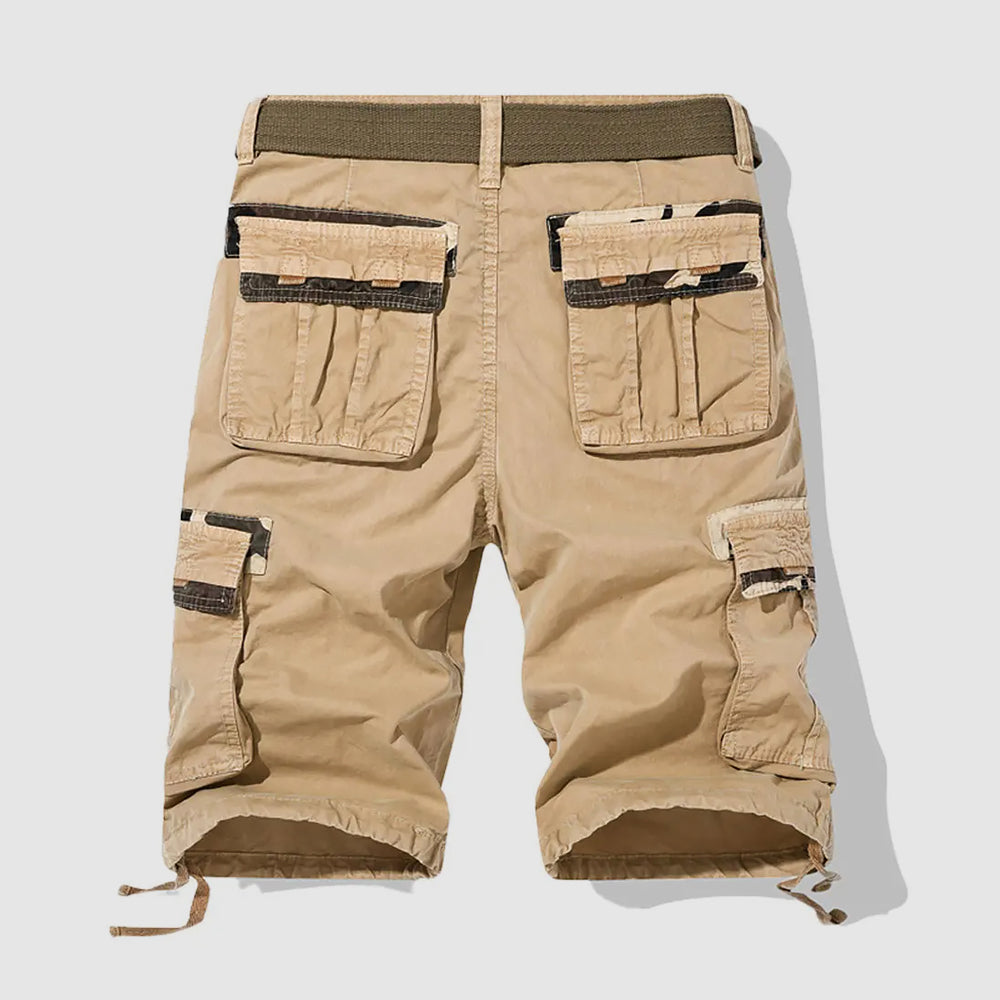 Relaxed Fit Knee-Length Cargo Shorts for Men – Functional & Comfortable Design