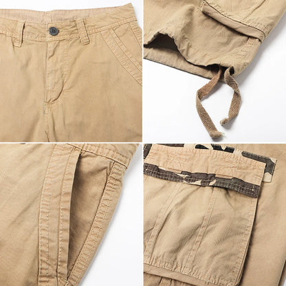 Relaxed Fit Knee-Length Cargo Shorts for Men – Functional & Comfortable Design