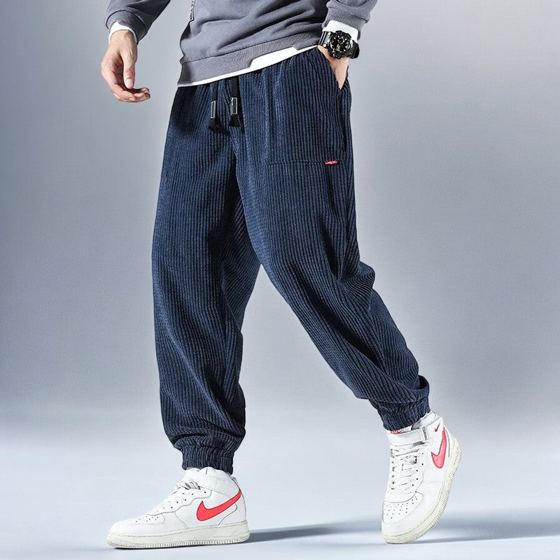 Arthur Jogger Fit Sweatpants | Drawstring Waist Ribbed Sweatpants