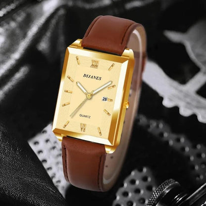 Oliver Rectangular Dress Watch | Roman Numerals Date Dress Watch