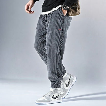 Arthur Jogger Fit Sweatpants | Drawstring Waist Ribbed Sweatpants