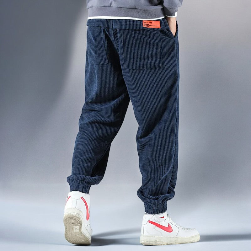 Arthur Jogger Fit Sweatpants | Drawstring Waist Ribbed Sweatpants
