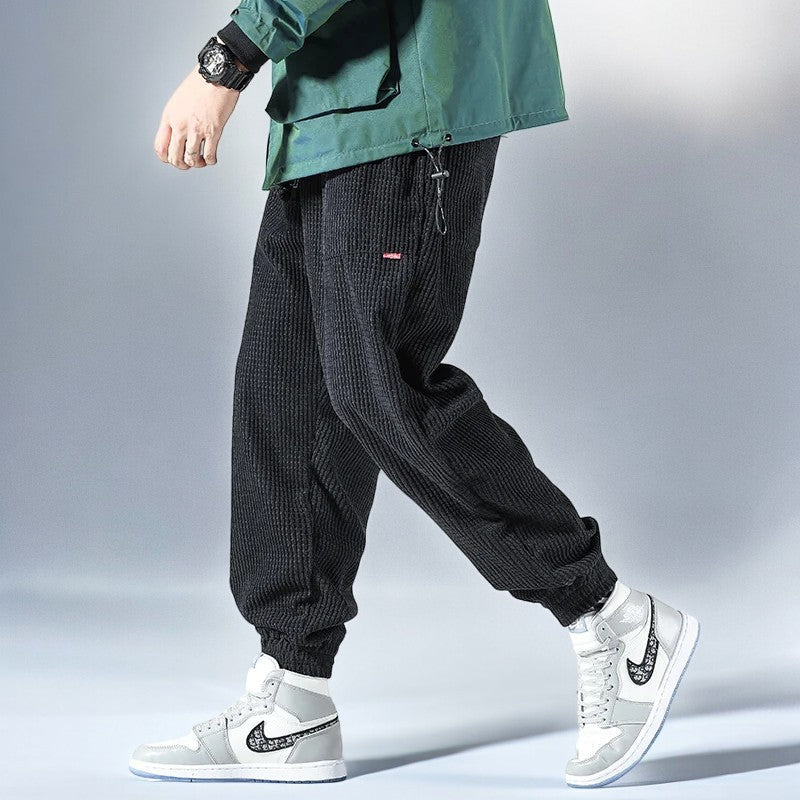 Arthur Jogger Fit Sweatpants | Drawstring Waist Ribbed Sweatpants