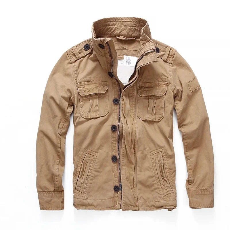 Military Cotton Multi-Pocket Field Jacket