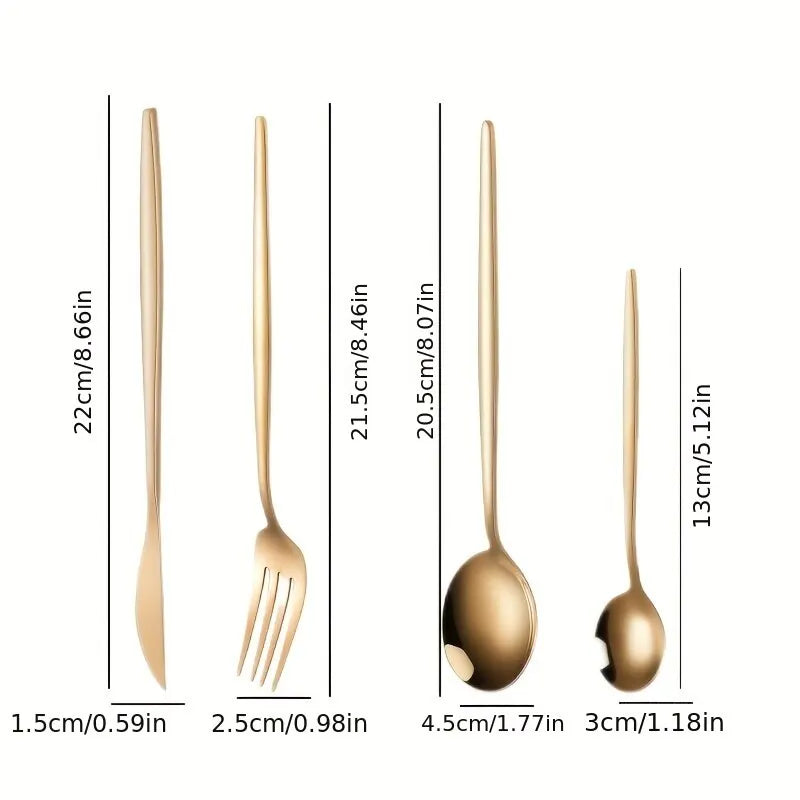 GoldenFour Cutlery Set