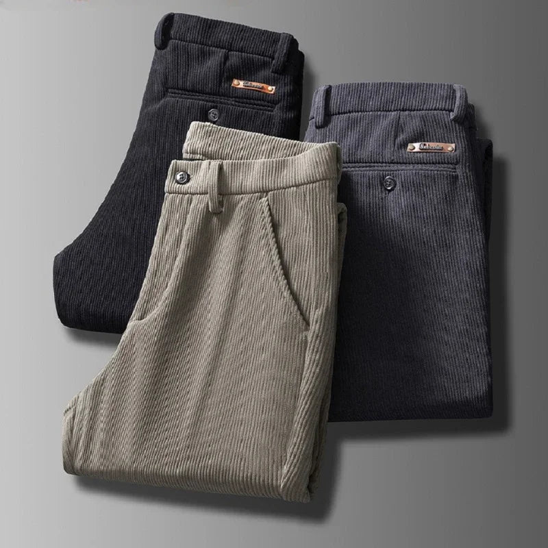 Theo Slim Fit Casual Pants | Lined Pockets Casual Pants