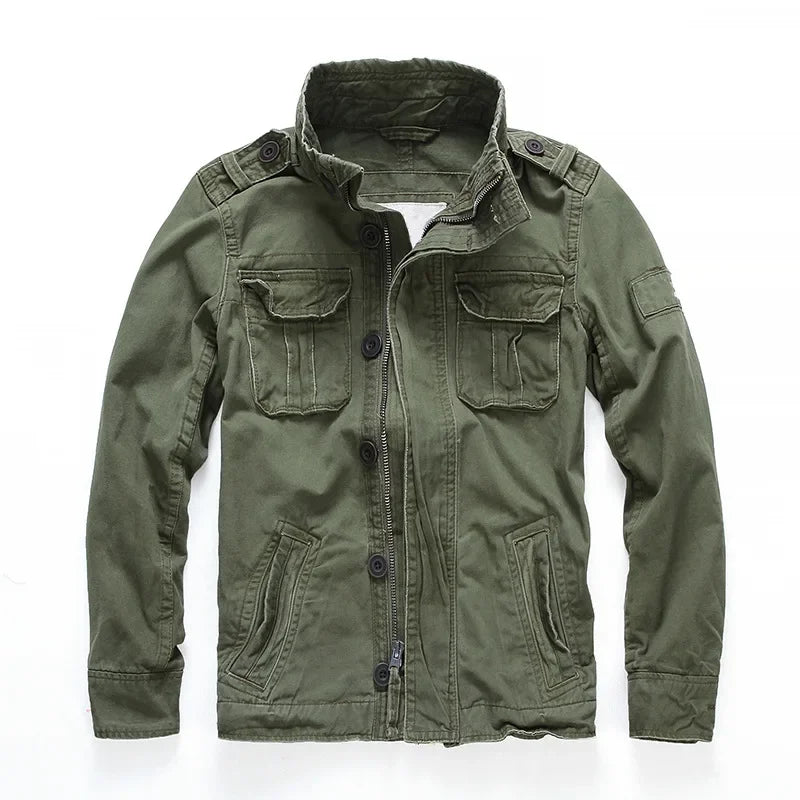 Military Cotton Multi-Pocket Field Jacket