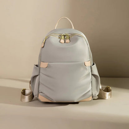 Amelia Gathered Detail Backpack | Dual-Zip Closure Front Pocket Backpack