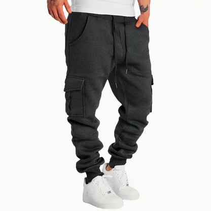 Theo Jogger Fit Cargo Joggers | Drawstring Waist, Cuffed Hem Joggers