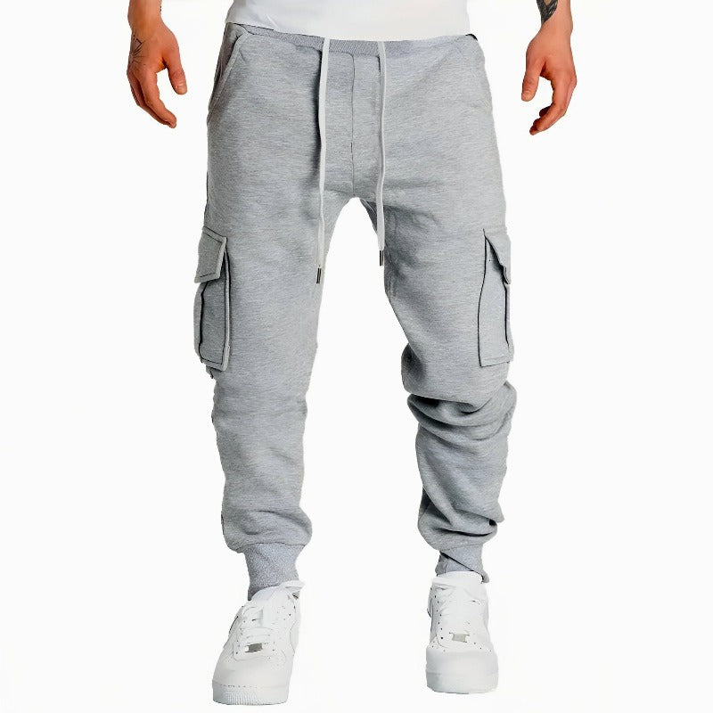 Theo Jogger Fit Cargo Joggers | Drawstring Waist, Cuffed Hem Joggers