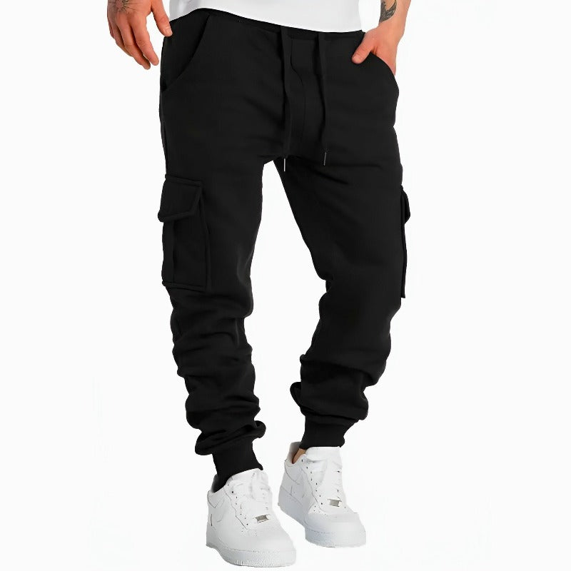 Theo Jogger Fit Cargo Joggers | Drawstring Waist, Cuffed Hem Joggers