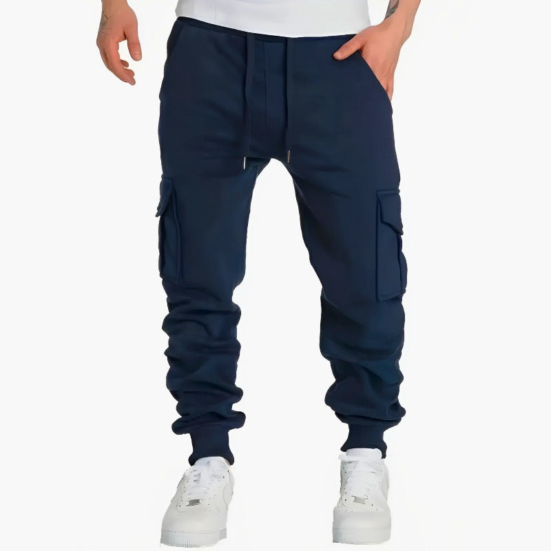 Theo Jogger Fit Cargo Joggers | Drawstring Waist, Cuffed Hem Joggers
