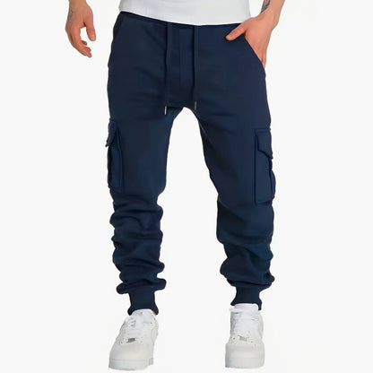 Theo Jogger Fit Cargo Joggers | Drawstring Waist, Cuffed Hem Joggers