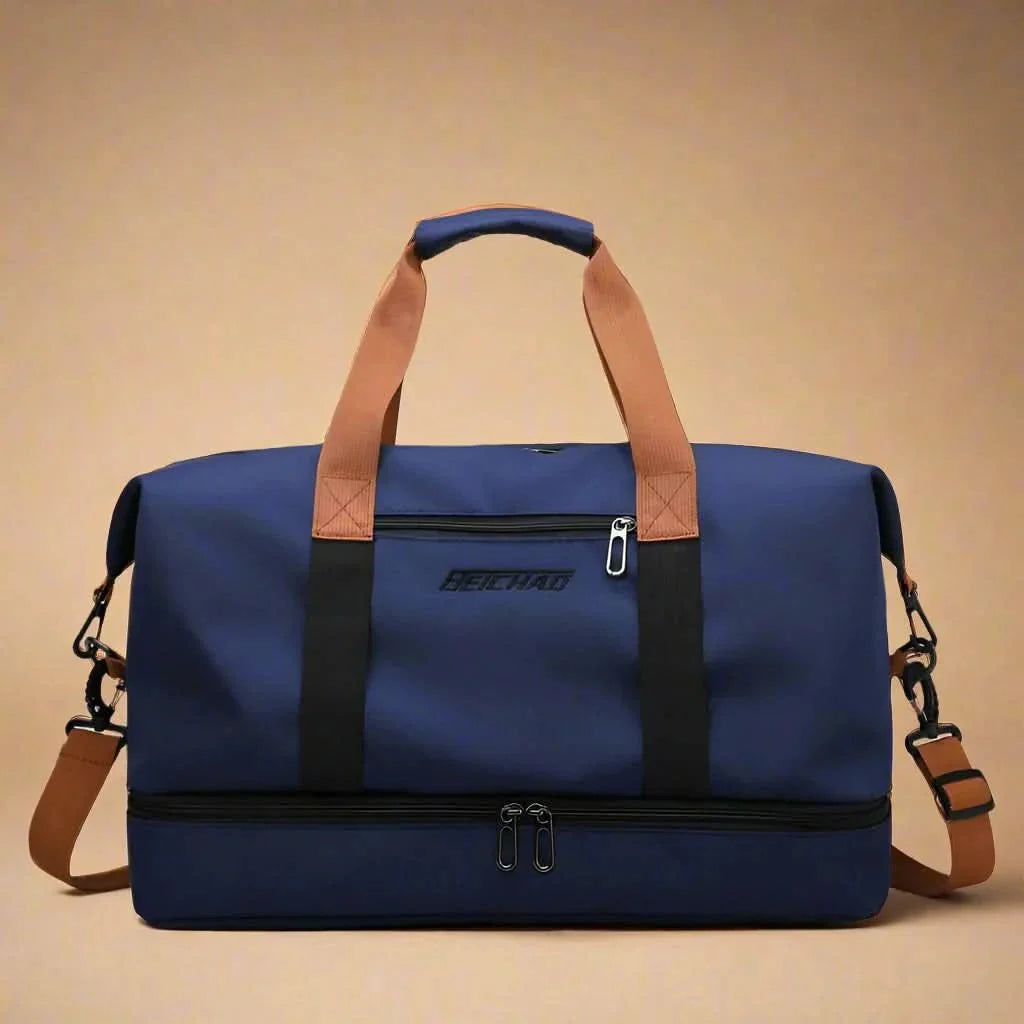 Functional Nylon Duffel Bag with Detachable Strap