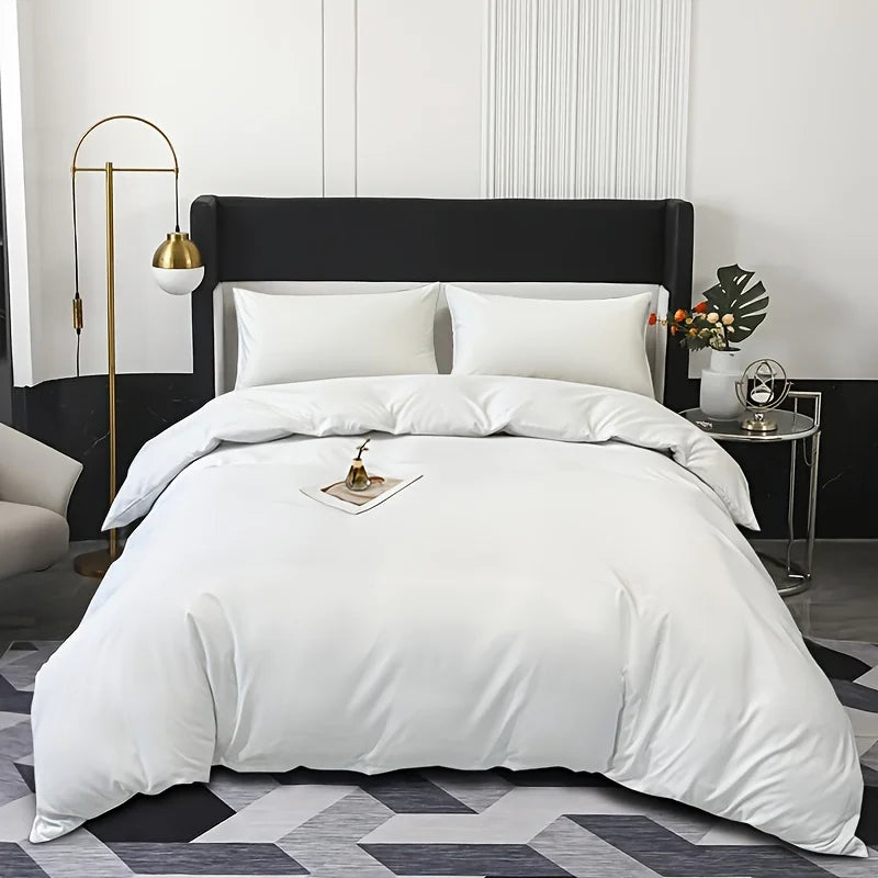 Minimalist Brushed Microfiber Duvet Cover Set