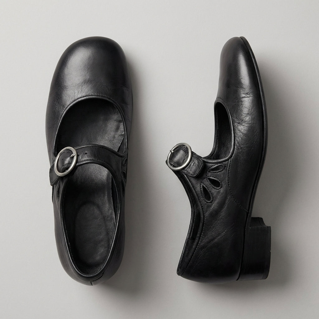 Orthopedic Buckle Strap Mary Jane Shoes for Women – Supportive Comfort & Style