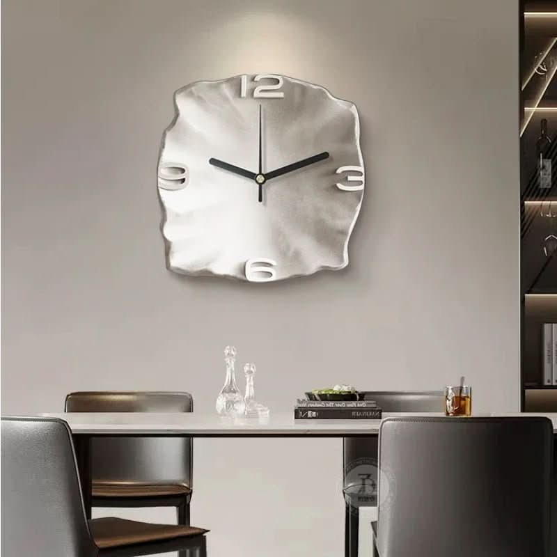 Modern Stone Textured Wall Clock