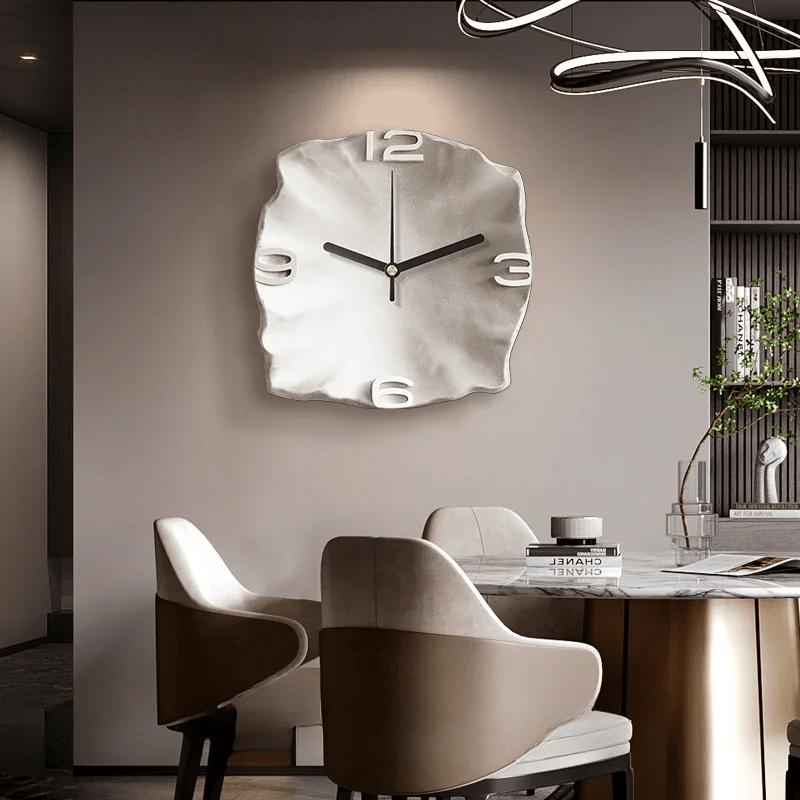 Modern Stone Textured Wall Clock